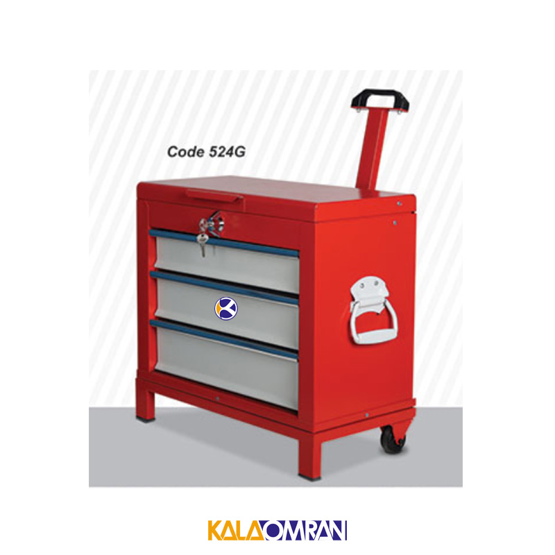 جعبه ابزار نیمه پرتابل شاهرخ ابزار کد 524G