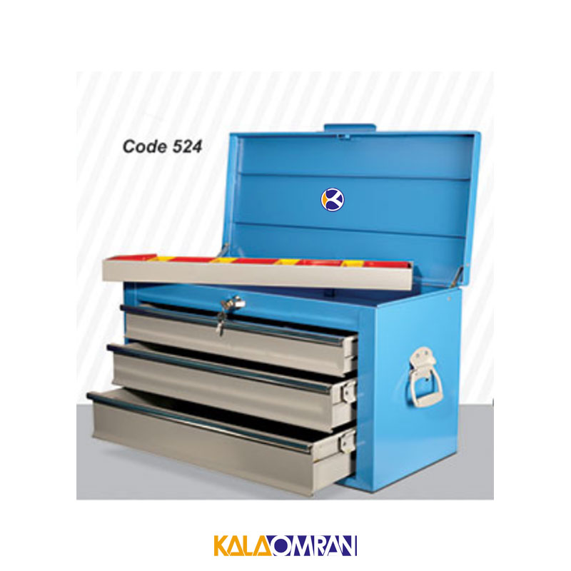 جعبه ابزار نیمه پرتابل شاهرخ ابزار کد 524