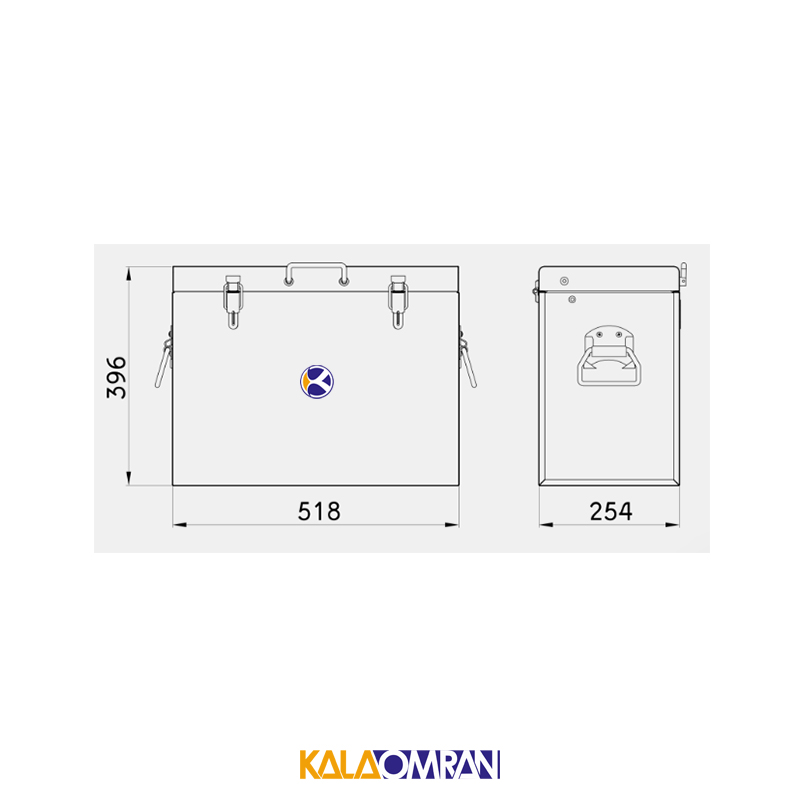 جعبه ابزار صندوقی شاهرخ ابزار کد 518