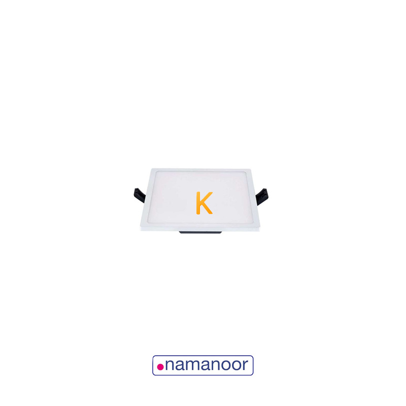 پنل توکار 8 وات مربع باریک نمانور