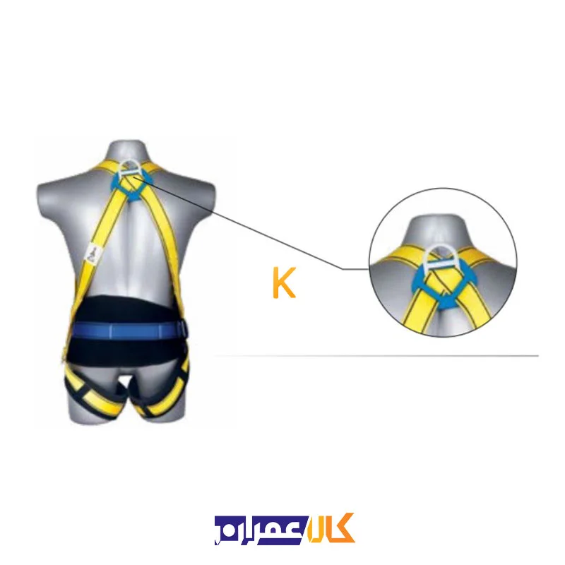 کمربند ایمنی هارنس مدل دو قلاب شوک دار توتاص