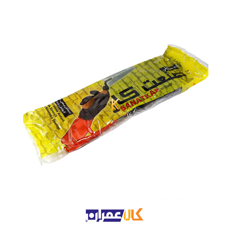 دستکش لاستیکی بنایی صنعت کار