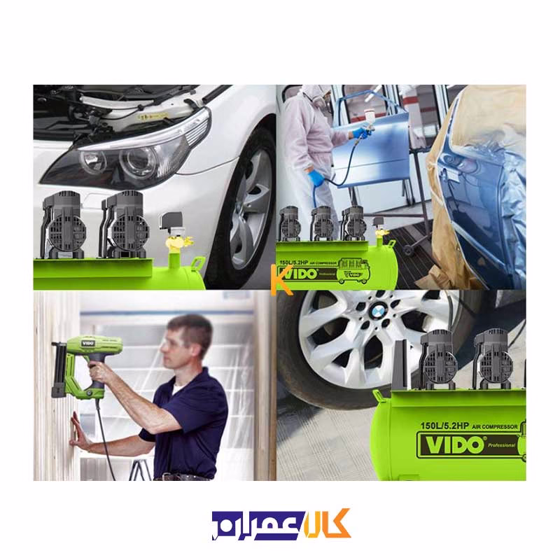 کمپرسور باد سایلنت 150 لیتری مدل WD060211552 ویدو
