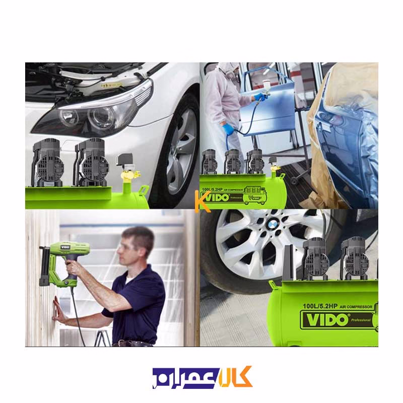 کمپرسور باد سایلنت 100 لیتری مدل WD060211052 ویدو