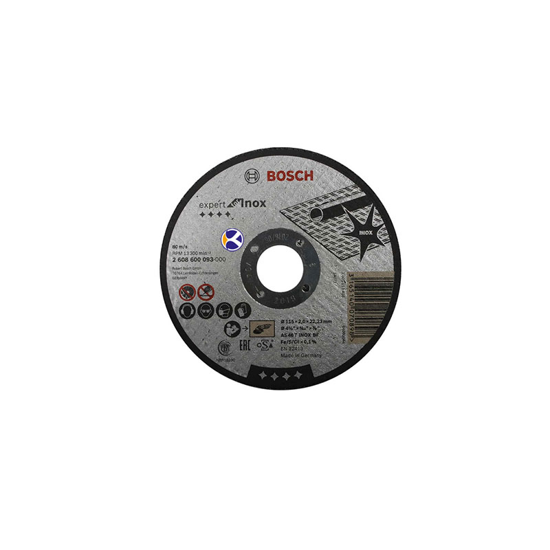 صفحه برش استیل 115 میلیمتری ضخامت 2 میلیمتر بوش
