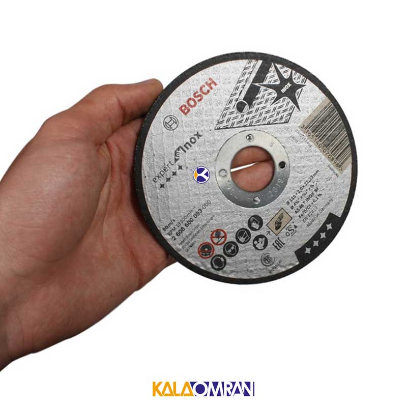 صفحه برش استیل 115 میلیمتری ضخامت 2 میلیمتر بوش