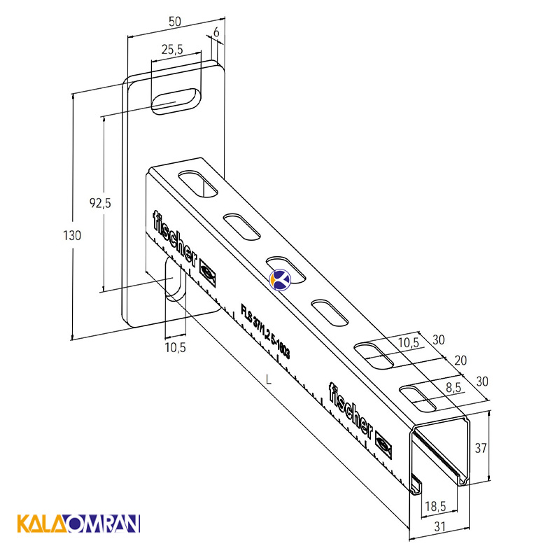دستک پروفیل ALK 37 فیشر