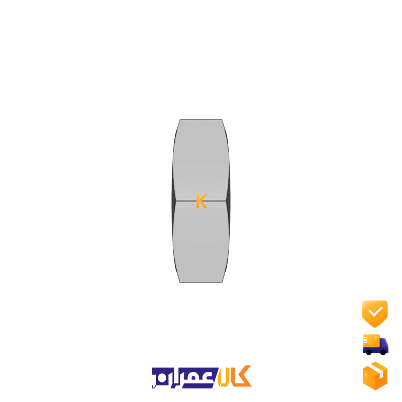 مهره شش گوش باریک سایز 10 میلی متر